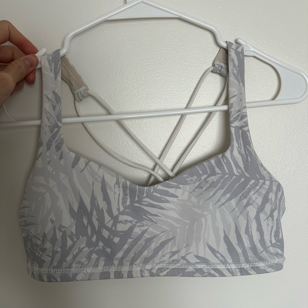 Lululemon Athletica Gray Strappy Sports Bra